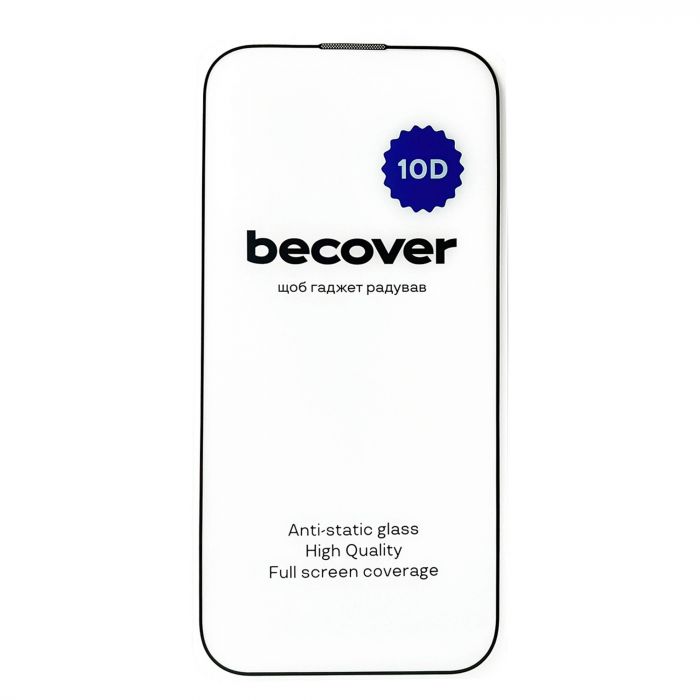 Захисне скло BeCover для Apple iPhone 14 Pro Max 10D Black (711328)