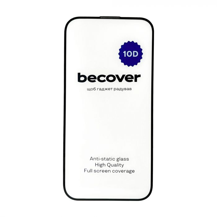 Захисне скло BeCover для Apple iPhone 15 Pro 10D Black (711331)