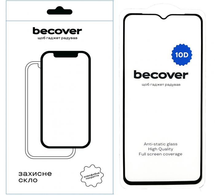Захисне скло BeCover для Samsung Galaxy A04e SM-A042 10D Black (711347)