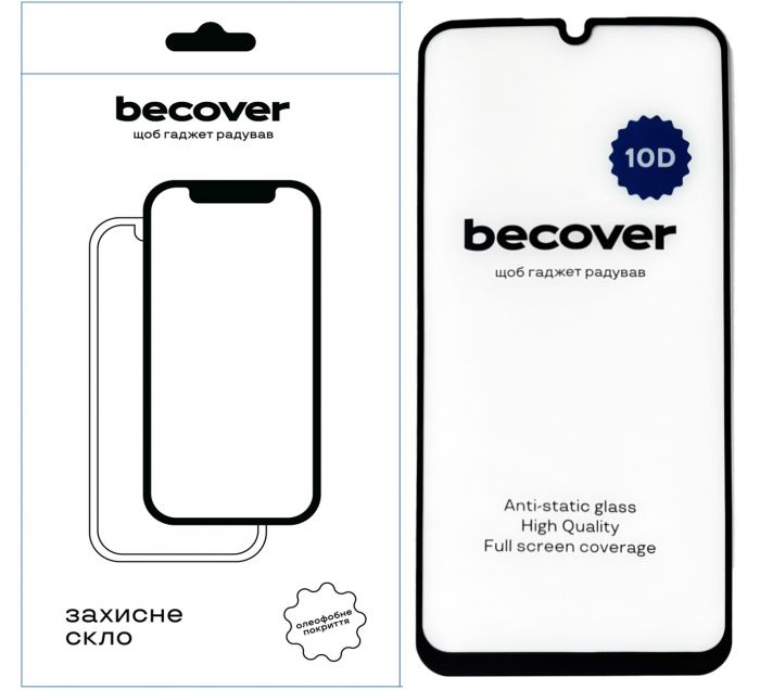 Захисне скло BeCover для Samsung Galaxy A15 4G SM-A155/A15 5G SM-A156 10D Black (711349)