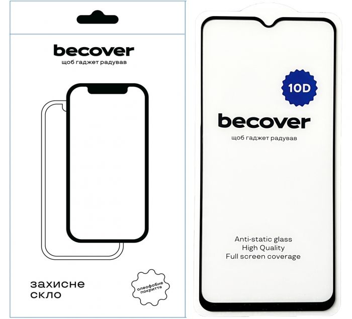 Захисне скло BeCover для Samsung Galaxy M14 5G SM-M146 10D Black (711356)