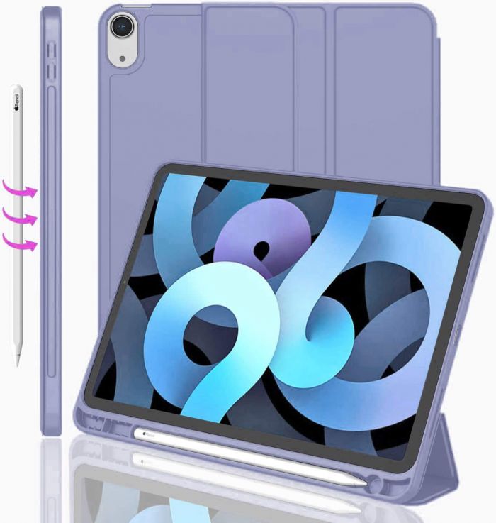 Чохол BeCover Tri Fold Soft TPU з кріпленням Apple Pencil для Apple iPad Air 11" M2 2024 Purple (711404)