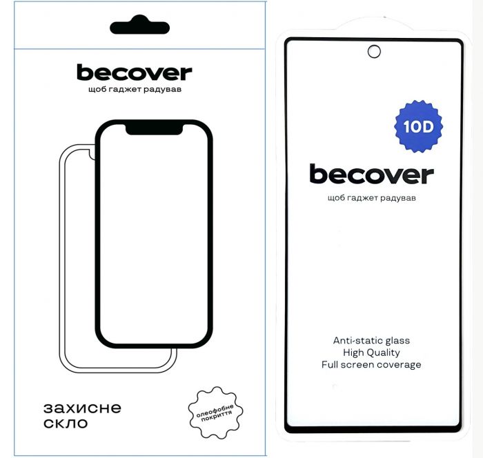 Захисне скло BeCover для Google Pixel 6A 10D Black (711488)