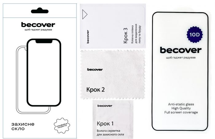 Захисне скло BeCover для Google Pixel 8 Pro 10D Black (711492)