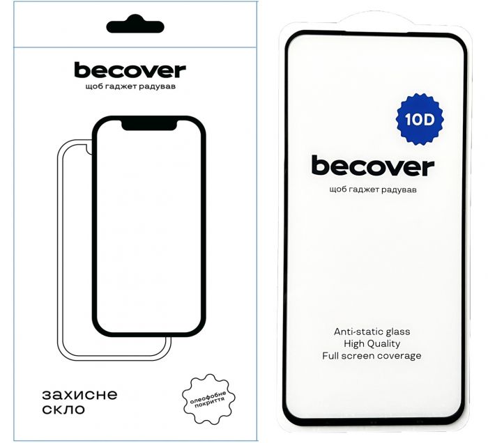 Захисне скло BeCover для Samsung Galaxy S23 FE SM-S711 10D Black (711508)