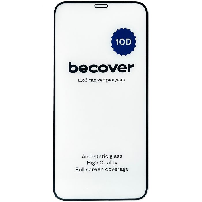 Захисне скло BeCover для Apple iPhone XR 10D Black (711511)