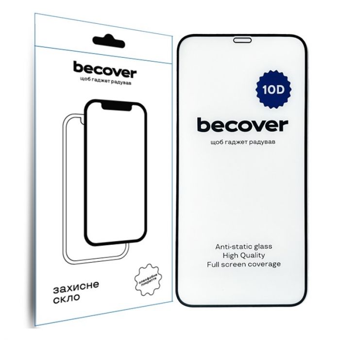 Захисне скло BeCover для Apple iPhone XR 10D Black (711511)