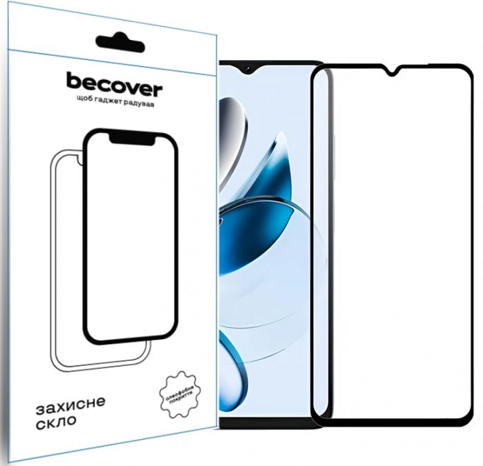 Захисне скло BeCover для Oscal Tiger 10 Black (711578)