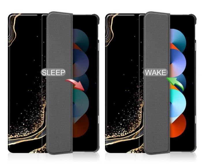 Чохол-книжка BeCover Smart Case для Apple iPad Pro 11" M4 2024 Black Abstraction (711630)