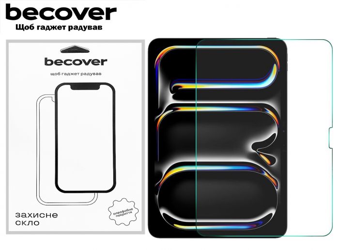 Захисне скло BeCover для Apple iPad Pro 11" M4 2024 (711673)