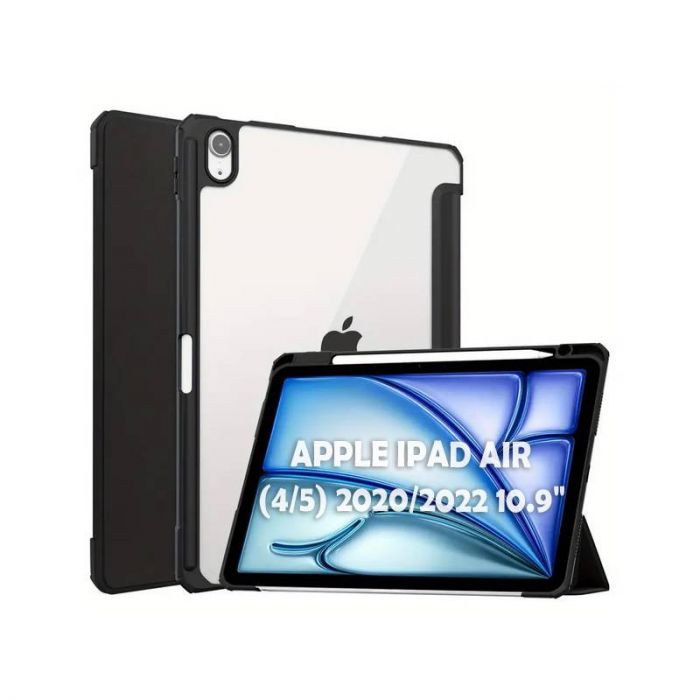Чохол-книжка BeCover Soft Edge TPU з кріпленням Apple Pencil для Apple iPad Air (4/5) 2020/2022 10.9" Black (711696)