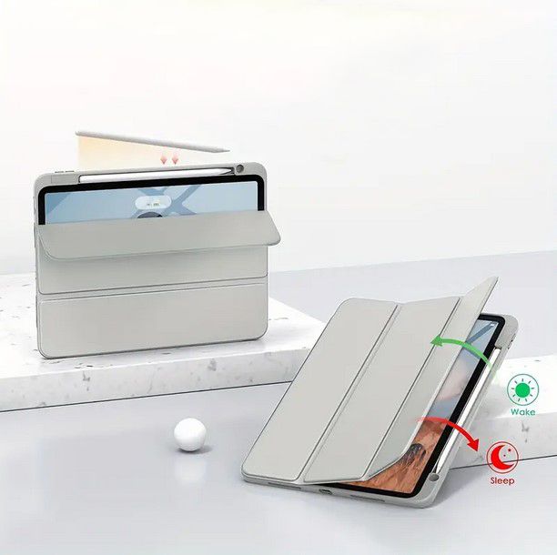 Чохол-книжка BeCover Soft Edge TPU з кріпленням Apple Pencil для Apple iPad Air 13" M2 2024 Gray (711712)