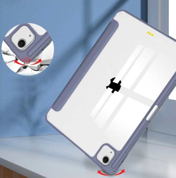 Чохол-книжка BeCover Soft Edge TPU з кріпленням Apple Pencil для Apple iPad Air 13" M2 2024 Purple (711713)