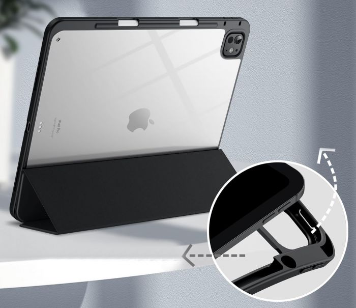 Чохол-книжка BeCover Soft Edge TPU з кріпленням Apple Pencil для Apple iPad Pro 13" M4 2024 Black (711717)