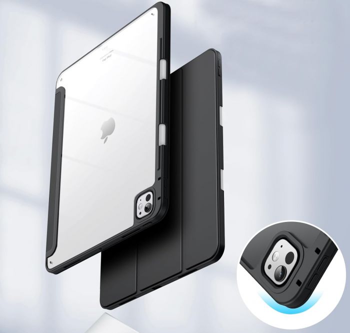 Чохол-книжка BeCover Soft Edge TPU з кріпленням Apple Pencil для Apple iPad Pro 13" M4 2024 Black (711717)