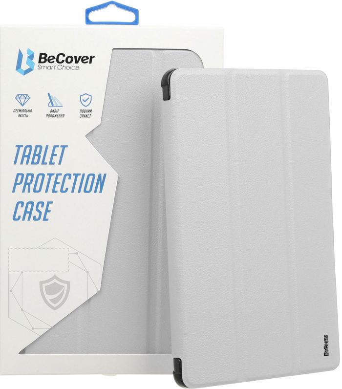 Чохол-книжка BeCover Soft Edge TPU з кріпленням Apple Pencil для Apple iPad Pro 13" M4 2024 Gray (711718)