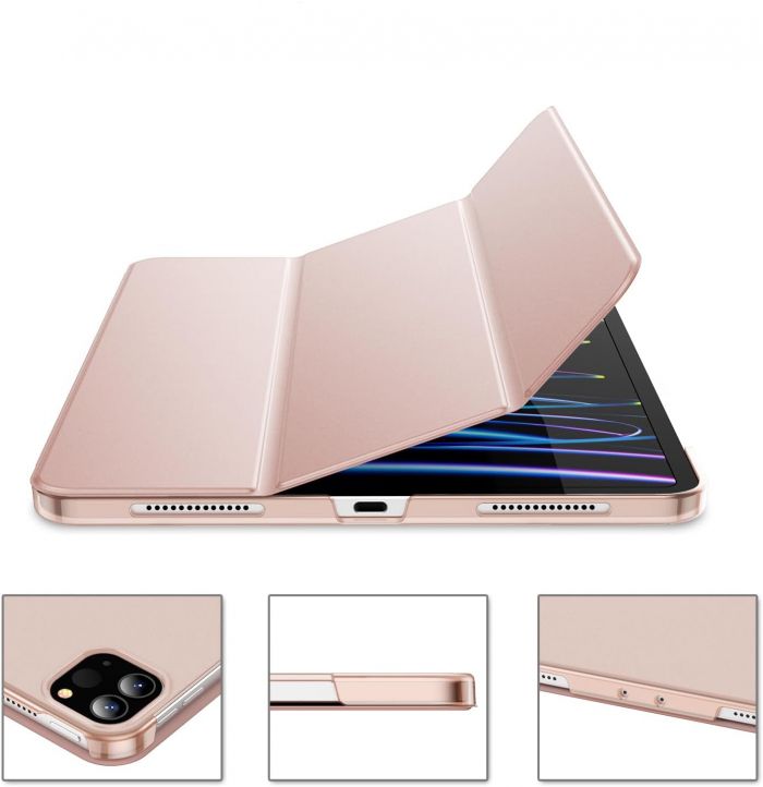 Чохол-книжка BeCover Tri Fold Hard для Apple iPad Pro 12.9 2020/2021/2022 Pink (711721)