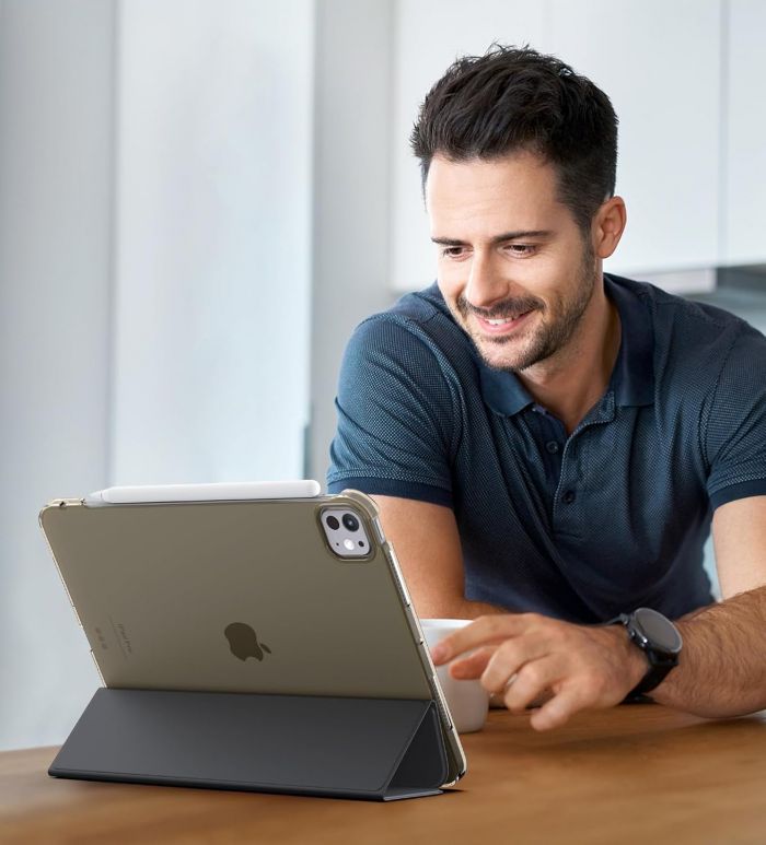 Чохол-книжка BeCover Tri Fold Hard для Apple iPad Pro 11" M4 2024 Black (711726)