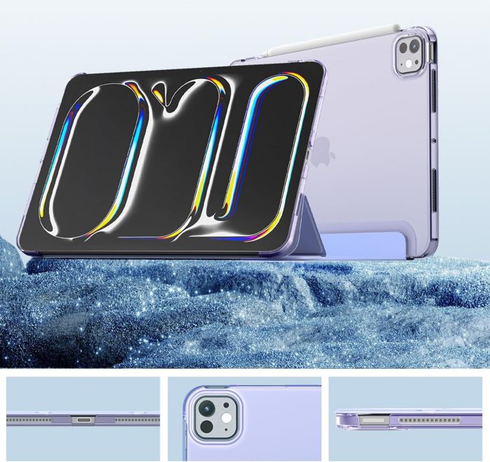 Чохол-книжка BeCover Tri Fold Hard для Apple iPad Pro 11" M4 2024 Purple (711729)