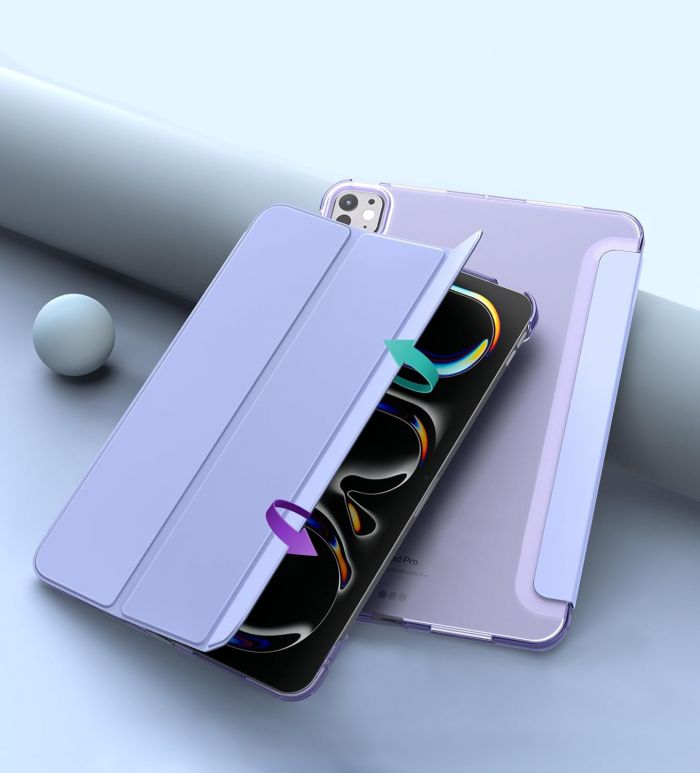 Чохол-книжка BeCover Tri Fold Hard для Apple iPad Pro 11" M4 2024 Purple (711729)