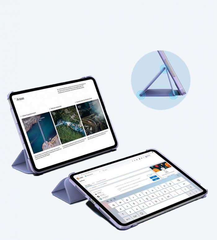 Чохол-книжка BeCover Tri Fold Hard для Apple iPad Pro 11" M4 2024 Purple (711729)