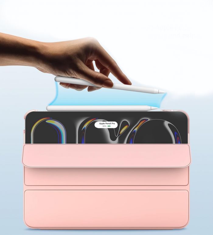 Чохол-книжка BeCover Tri Fold Hard для Apple iPad Pro 13" M4 2024 Pink (711732)