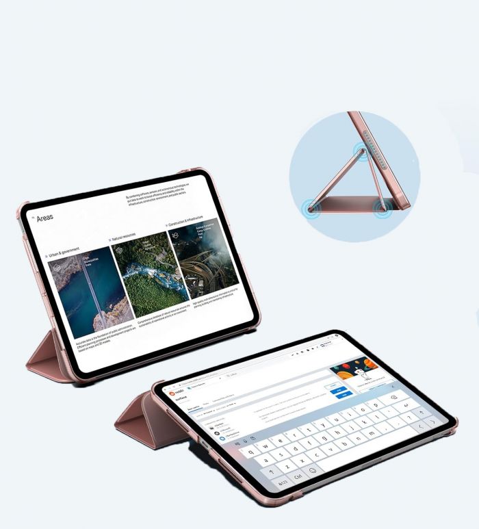 Чохол-книжка BeCover Tri Fold Hard для Apple iPad Pro 13" M4 2024 Pink (711732)