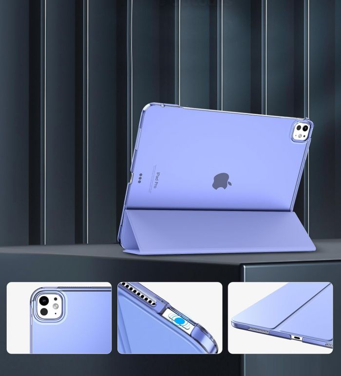 Чохол-книжка BeCover Tri Fold Hard для Apple iPad Pro 13" M4 2024 Purple (711733)