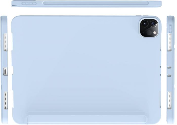 Чохол-книжка BeCover Tri Fold Soft TPU Silicone для Apple iPad Pro 12.9 2020/2021/2022 Light Blue (711737)