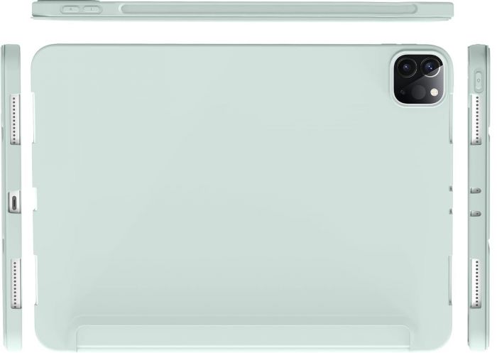Чохол-книжка BeCover Tri Fold Soft TPU Silicone для Apple iPad Pro 12.9 2020/2021/2022 Light Green (711738)