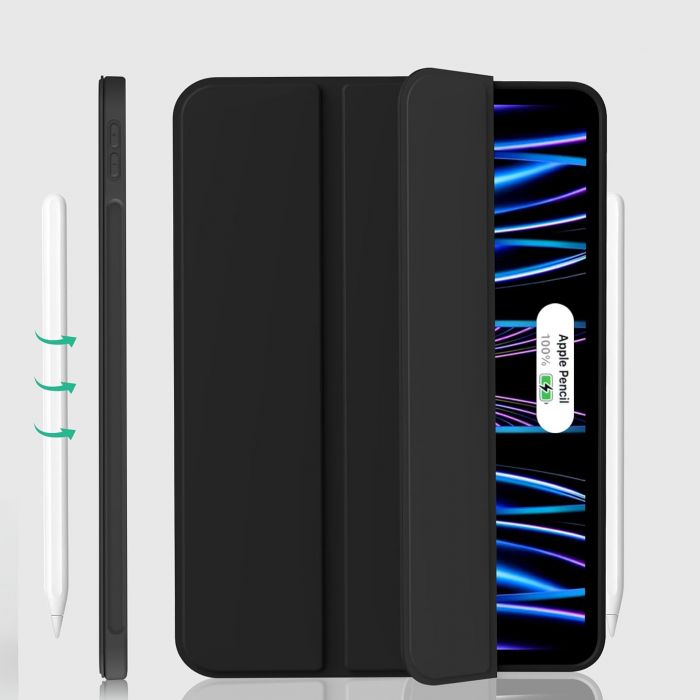 Чохол-книжка BeCover Tri Fold Soft TPU Silicone для Apple iPad Pro 11" M4 2024 Black (711744)