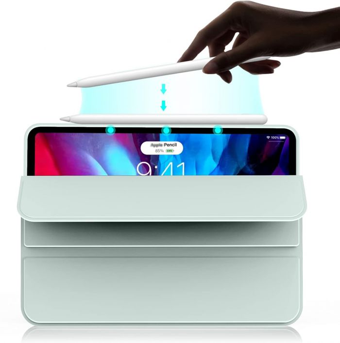 Чохол-книжка BeCover Tri Fold Soft TPU Silicone для Apple iPad Pro 11" M4 2024 Light Green (711747)