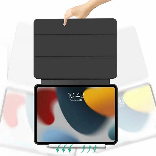 Чохол-книжка BeCover Tri Fold Soft TPU Silicone для Apple iPad Pro Pro 13" M4 2024 Black (711750)