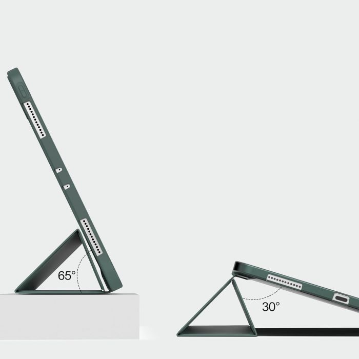 Чохол-книжка BeCover Tri Fold Soft TPU Silicone для Apple iPad Pro Pro 13" M4 2024 Dark Green (711752)