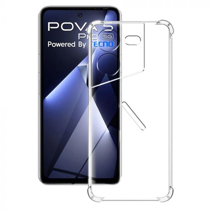 Чохол-накладка BeCover Anti-Shock для Tecno Pova 5 Pro 5G (LH8n) Clear (711780)