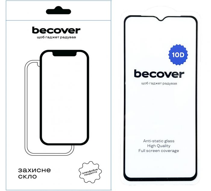 Захисне скло BeCover для ZTE Blade V50 Vita 10D Black (711832)