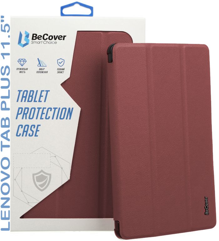 Чохол BeCover Smart Case для Lenovo Tab Plus 11.5" Red Wine (711886)