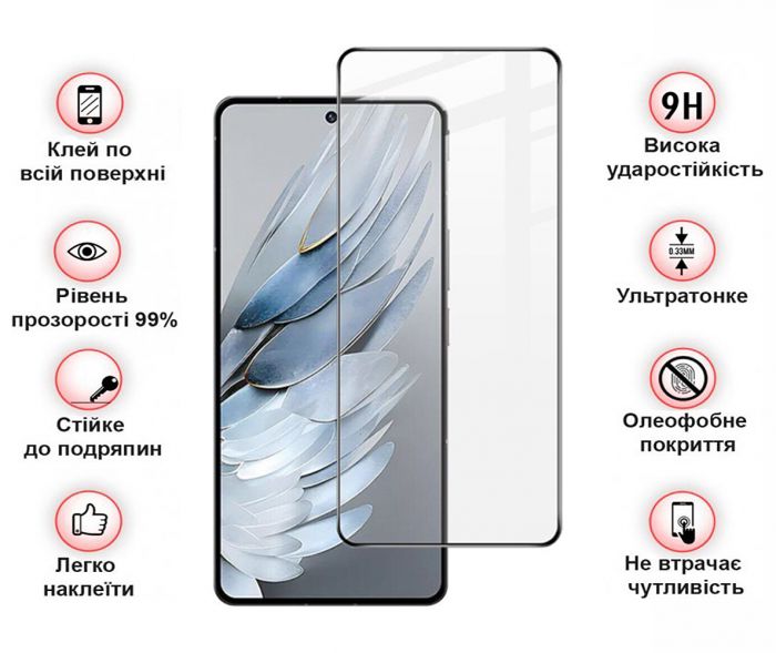 Захисне скло BeCover для ZTE Nubia Focus Pro 5G Black (711973)