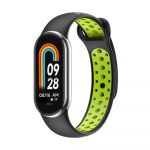 Ремінець BeCover Vents Style для Xiaomi Mi Smart Band 9 Black Green (711984)