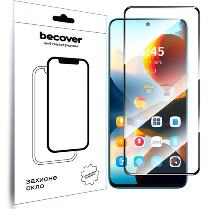 Захисне скло BeCover для Infinix Hot 50 (X6720) Black (712148)