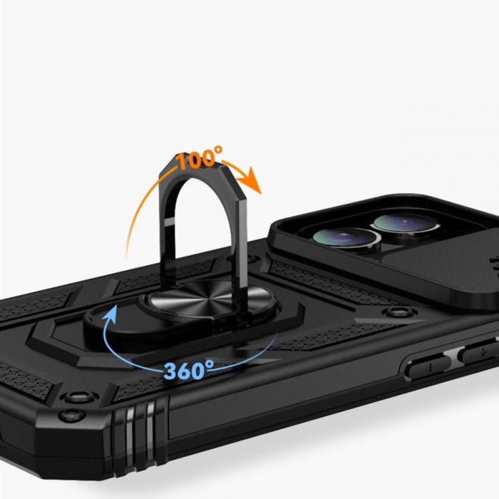 Чохол-накладка BeCover Military для Apple iPhone 16 Black (712153)