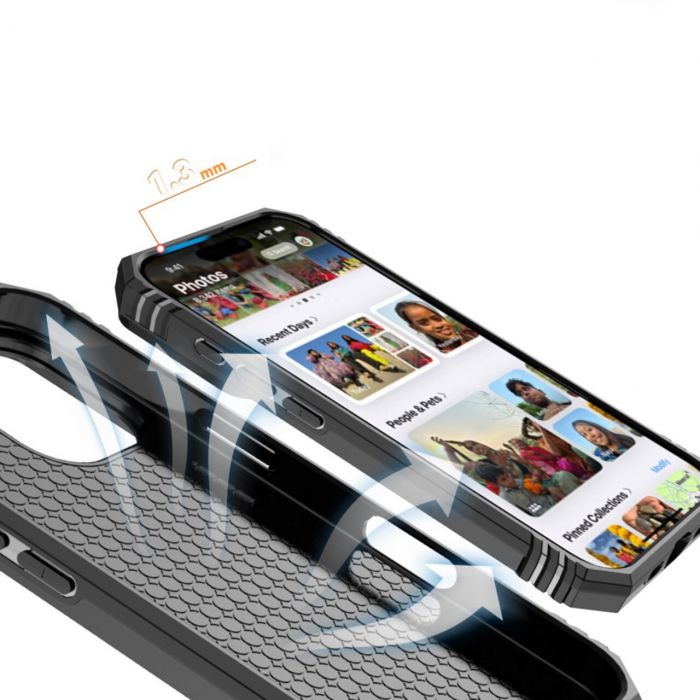 Чохол-накладка BeCover Military для Apple iPhone 16 Pro Max Black (712156)