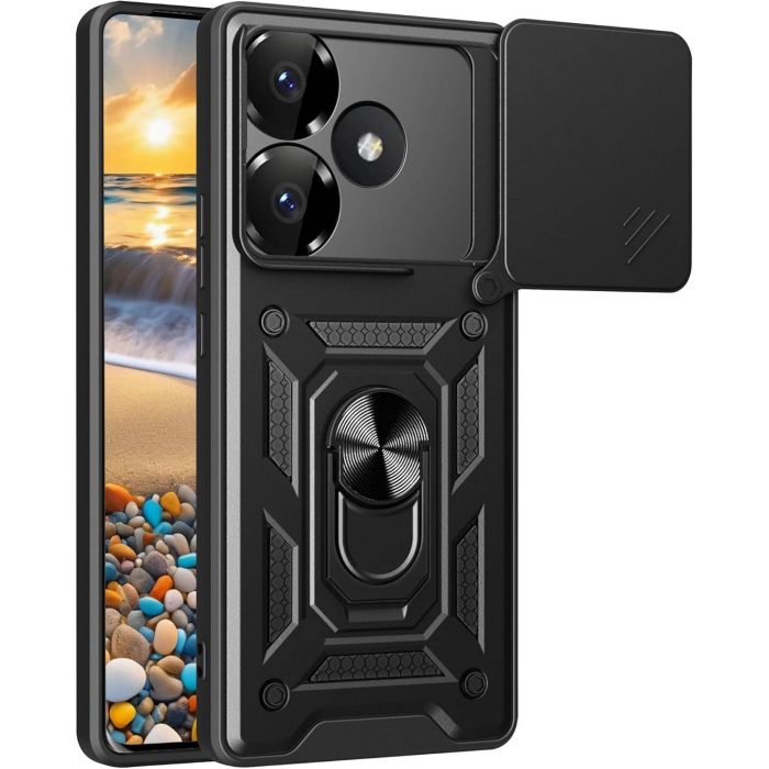 Чохол-накладка BeCover Military для Poco F6 Black (712165)