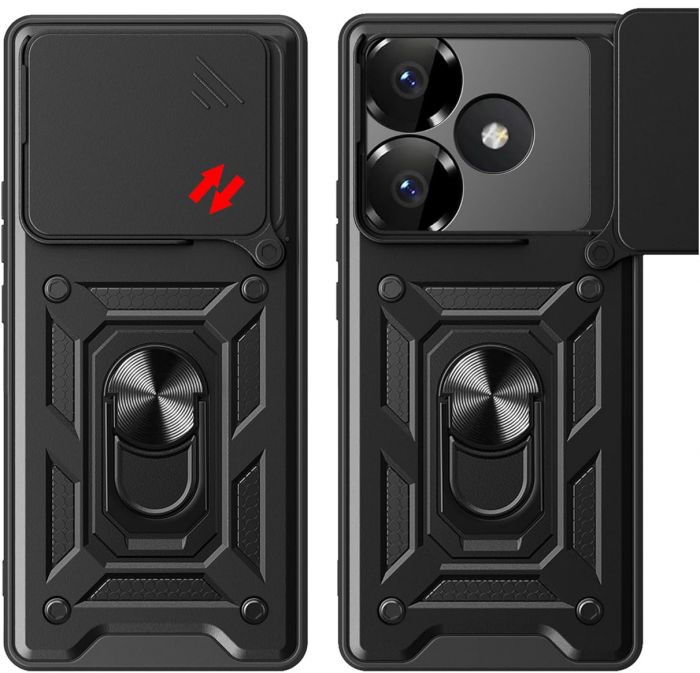 Чохол-накладка BeCover Military для Poco F6 Black (712165)