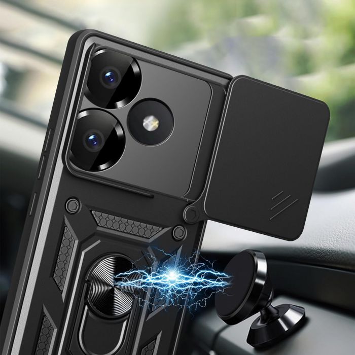 Чохол-накладка BeCover Military для Poco F6 Black (712165)