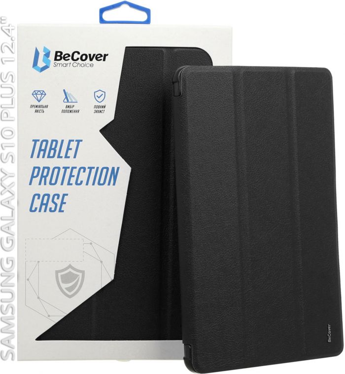 Чохол-книжка BeCover Smart Case для Samsung Galaxy Tab S10 Plus SM-X820/SM-X826 Black (712232)