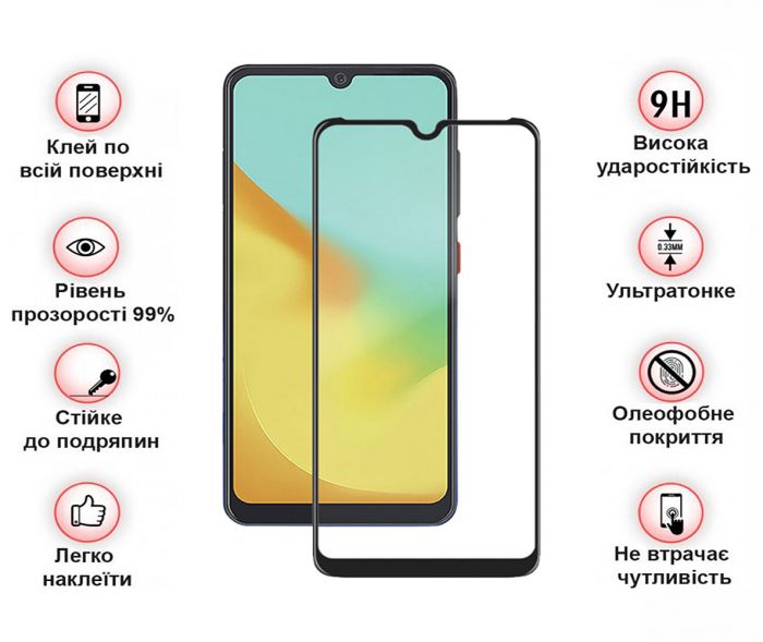 Захисне скло BeCover для ZTE Blade A35/A55 Black (712313)