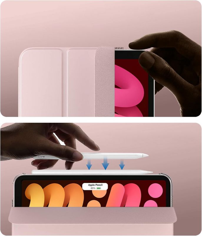 Чохол-книжка BeCover Tri Fold Hard для Apple iPad Mini 7 2024 8.3" Pink (712454)