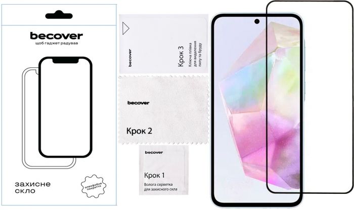 Захисне скло BeCover для Samsung Galaxy A36 SM-A366 Black (712886)