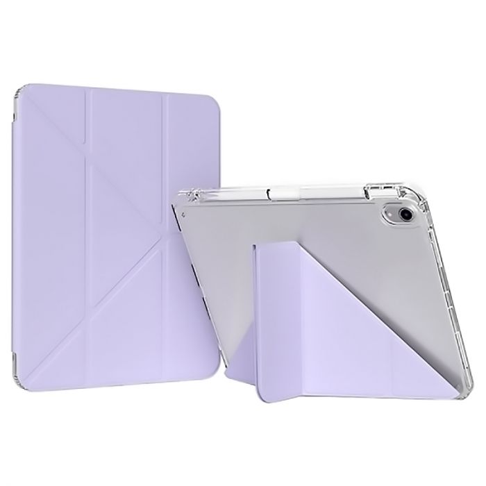 Чохол-книжка BeCover Ultra Slim Origami Transparent з кріпленням Apple для Apple iPad Mini 7 2024 Purple (712937)